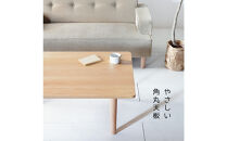 【どんなお部屋にもぴったり】&nbsp;やさしいデザインのスリムセンターテーブル&nbsp;120×50&nbsp;オーク&nbsp;ローテーブル&nbsp;無垢材&nbsp;国産&nbsp;大川家具