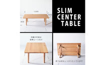 【どんなお部屋にもぴったり】&nbsp;やさしいデザインのスリムセンターテーブル&nbsp;120×50&nbsp;オーク&nbsp;ローテーブル&nbsp;無垢材&nbsp;国産&nbsp;大川家具