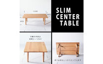 【どんなお部屋にもぴったり】&nbsp;やさしいデザインのスリムセンターテーブル&nbsp;120×60&nbsp;オーク&nbsp;ローテーブル&nbsp;無垢材&nbsp;国産&nbsp;大川家具