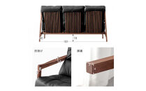 【開梱設置】MARUSHO&nbsp;モルビド&nbsp;本革&nbsp;3人掛けソファ&nbsp;ブラック&nbsp;ハイバック&nbsp;無垢&nbsp;ソファ&nbsp;3P&nbsp;3人掛け&nbsp;ソファー&nbsp;デザイナーズ&nbsp;和モダン&nbsp;牛革&nbsp;天然木&nbsp;レザー&nbsp;日本製&nbsp;大川家具&nbsp;丸庄&nbsp;リビング&nbsp;本革ソファ&nbsp;デザイナーズ&nbsp;おしゃれ