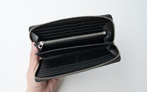 チマブエ　栃木レザー　ラウンドファスナー長財布　【黒】【雑貨&nbsp;ファッション&nbsp;人気&nbsp;おすすめ&nbsp;】