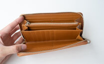 チマブエ　栃木レザー　ラウンドファスナー長財布　【キャメル】【雑貨&nbsp;ファッション&nbsp;人気&nbsp;おすすめ&nbsp;】