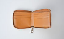 チマブエ　栃木レザー　ラウンドファスナー二つ折り財布　【キャメル】【雑貨&nbsp;ファッション&nbsp;人気&nbsp;おすすめ&nbsp;】