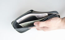 チマブエ　栃木レザー　ラウンドファスナー二つ折り財布　【紺】【雑貨&nbsp;ファッション&nbsp;人気&nbsp;おすすめ&nbsp;】