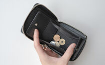 チマブエ　栃木レザー　ラウンドファスナー二つ折り財布　【紺】【雑貨&nbsp;ファッション&nbsp;人気&nbsp;おすすめ&nbsp;】