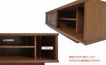 無垢リビング家具ソリド(ローボード&nbsp;テレビ台・TVボード)90cm(円錐木製脚)【6色】