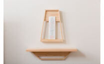 うかぶ神棚　台形　吊棚セット（桧材）【配送不可：沖縄・離島】
