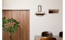 うかぶ神棚　角タイプ　吊棚セット（ウォールナット材）【配送不可：沖縄・離島】