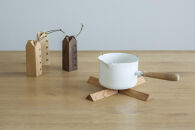 【福岡市】なべしきハウス（折りたためる木製鍋敷き）×１個