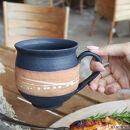 大容量たっぷり満水500ml&nbsp;信楽焼&nbsp;でかマグカップ（ショコラ）