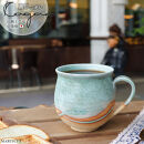 大容量たっぷり満水500ml 信楽焼 でかマグカップ（湖岸）