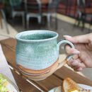 大容量たっぷり満水500ml&nbsp;信楽焼&nbsp;でかマグカップ（湖岸）
