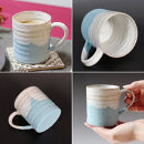 【ペアセット】信楽焼&nbsp;潮騒（ブルー・ピンク）マグカップ