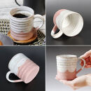 【ペアセット】信楽焼&nbsp;潮騒（ブルー・ピンク）マグカップ