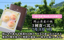 【定期便】岡山県産の桃　3種食べ比べ（7月・8月・9月）【2026年度発送】