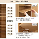 【国産家具】オーダーすき間ラック〔幅10cm・扉付き・ハイタイプ〕（ウォールナット）すき間ラック&nbsp;収納棚&nbsp;扉付き&nbsp;スリム&nbsp;約&nbsp;奥行32&nbsp;高さ180&nbsp;ハイタイプ&nbsp;10段&nbsp;隙間収納&nbsp;隙間収納ラック&nbsp;ABE400089-10-WAL