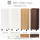 【国産家具】オーダーすき間ラック〔幅29cm・キャスター・扉付き・ロータイプ〕（ウォールナット）すき間ラック&nbsp;収納棚&nbsp;約&nbsp;奥行32&nbsp;高さ96&nbsp;扉付き&nbsp;キャスター付き&nbsp;スリム&nbsp;薄型&nbsp;木製&nbsp;扉付&nbsp;5段&nbsp;ABE400109-29-WAL