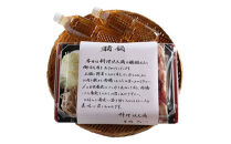料亭の味　猪鍋(醤油味)と島根産漬物セット　2人～3人前