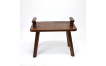 けやき　手付きスツール　漆塗り