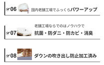 羽毛布団&nbsp;シングル&nbsp;フランス産&nbsp;ダックダウン90%&nbsp;1.3kg&nbsp;ボディーアームスキルト&nbsp;380dp