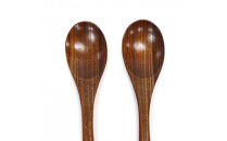 けやき　カレースプーン２本セット　漆塗り
