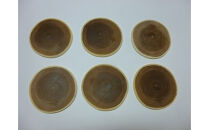 エンジュの輪切り大判コースター　6枚