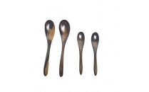 黒柿　壱乃匙セット（大２本、小２本）