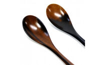 黒柿　壱乃匙セット（大２本、小２本）
