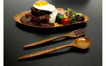 さくらパスタフォーク・パスタスプーン・ティースプーン（漆）