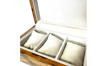 黒柿　時計コレクションボックス　三本用　漆塗り