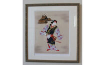 園山幹生　リトグラフ　「出雲の阿国と出雲大社&nbsp;I」