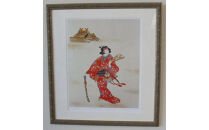 園山幹生　リトグラフ　「出雲の阿国と出雲大社&nbsp;II」