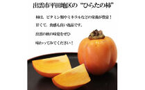 島根県出雲市産　【訳有】ひらたの柿　大玉西条柿（渋抜き済）