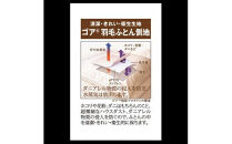 ゴア&nbsp;羽毛ふとん（ハンガリーダウン使用）　ピンク色