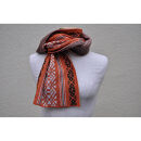 【博多区製造】献上柄オーガニックコットンストール【オレンジ】