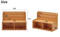 絵本ラック&nbsp;キッズチェア&nbsp;収納棚&nbsp;子供用&nbsp;椅子&nbsp;イス&nbsp;お片付けラック&nbsp;おもちゃ箱&nbsp;&nbsp;ブラックラック&nbsp;絵本棚&nbsp;絵本収納&nbsp;リビング収納&nbsp;2段&nbsp;幅83&nbsp;完成品&nbsp;&nbsp;おしゃれ&nbsp;北欧&nbsp;シンプル&nbsp;ナチュラル&nbsp;子供部屋&nbsp;キッズ家具&nbsp;&nbsp;BAOBAB&nbsp;LAND&nbsp;K319