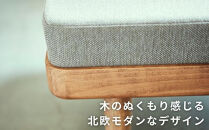 ＜開梱設置＞ソファー  3人掛け アームレス ソファー  3P ローソファー ダイニングソファー  完成品 幅184 オーク材 無垢材 ナチュラル 北欧 カフェ おしゃれ リビング ソファ 座面 硬め クッション 耐久性 高品質 家具 Coccole C451-3