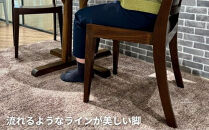 椅子 ダイニングチェア アームレス スタッキング チェア 1脚 2脚 4脚  単品 完成品 座面高46 無垢 天然木 ブラウン 張地 生地 選べる シンプル ナチュラル 北欧  ホテルライク おしゃれ ダイニング リビング 食卓椅子 家具 ABORD W026C 2脚