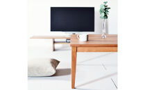 【シンプルモダンな家具のお部屋に】&nbsp;シャープなデザインのＮＯ１センターテーブル110×110&nbsp;チェリー&nbsp;ローテーブル&nbsp;無垢材&nbsp;国産&nbsp;大川家具