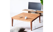 【シンプルモダンな家具のお部屋に】&nbsp;シャープなデザインのＮＯ１センターテーブル80×80&nbsp;チェリー&nbsp;ローテーブル&nbsp;無垢材&nbsp;国産&nbsp;大川家具