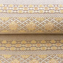 【龍村美術織物】光波帯（鱗巴桜段文）