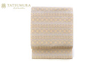 【龍村美術織物】光波帯（鱗巴桜段文）