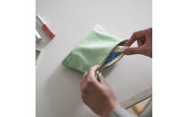 ENISICA&nbsp;エニシカ&nbsp;ジビエ鹿革&nbsp;トモシカポーチM&nbsp;雪曇（ゆきぐもり）