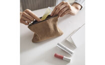 ENISICA&nbsp;エニシカ&nbsp;ジビエ鹿革&nbsp;トモシカポーチM&nbsp;茅葺（かやぶき）