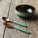 お子様セット&nbsp;(スプーン・フォーク・ボウルのセット)【エメラルド】