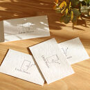 花咲く和紙・名刺&nbsp;活版印刷1Cスミ