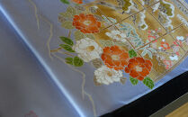 【彩琳】九寸名古屋帯(椿に窓絵)お仕立付き［&nbsp;京都&nbsp;友禅&nbsp;着物&nbsp;帯&nbsp;ブランド&nbsp;スタイリッシュ&nbsp;上品&nbsp;人気&nbsp;おすすめ&nbsp;お取り寄せ&nbsp;通販&nbsp;送料無料&nbsp;ふるさと納税&nbsp;］