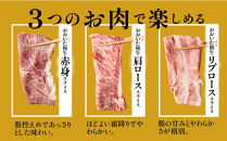 炙ってどうぞ！おおいた和牛の「焼きしゃぶ」3種セットA（計950g）_2501R