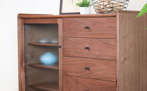 旭川家具&nbsp;MUKU工房オリジナル&nbsp;ジャム&nbsp;サイドボード&nbsp;100&nbsp;ウォールナット_04895