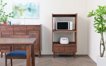 旭川家具&nbsp;MUKU工房オリジナル&nbsp;ジャム&nbsp;レンジ台&nbsp;ウォールナット_04899